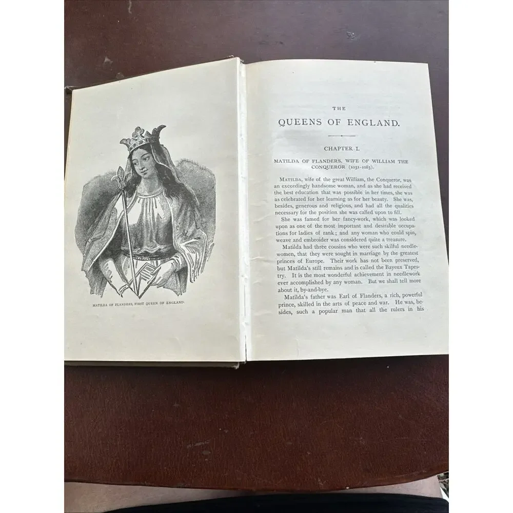 Antique YOUNG FOLKS' HISTORY OF THE QUEENS OF ENGLAND Vol. I Book 1895 Pictures
